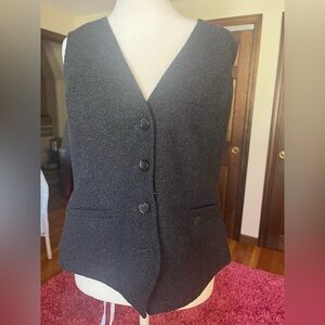 J. Jill Dark Gray/Blue Women's Vest